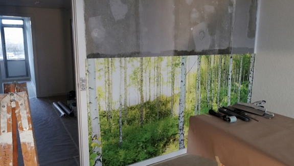 opsætning af tapet natur